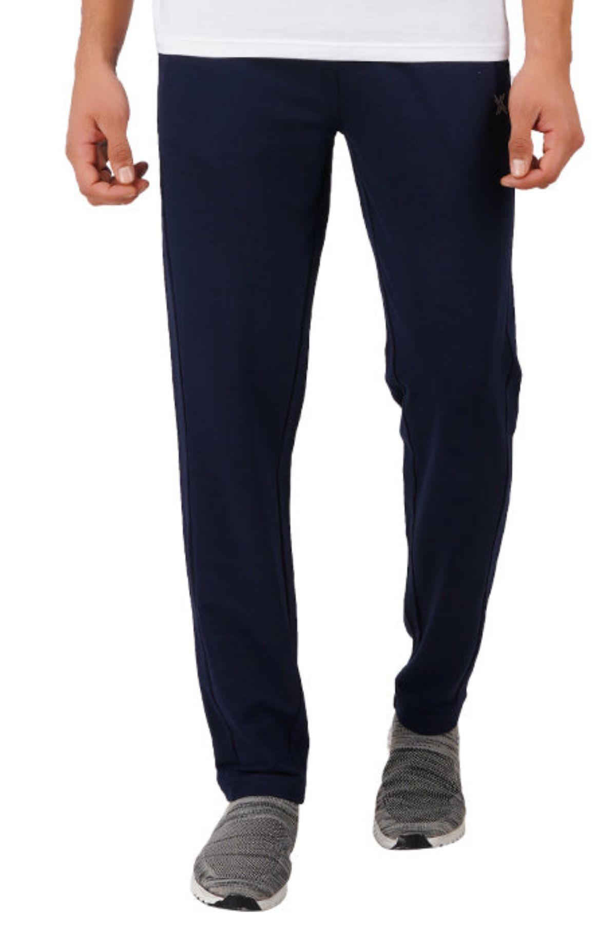 Navy Bamboo & Organic Cotton Stretch Fit Track Pants Men